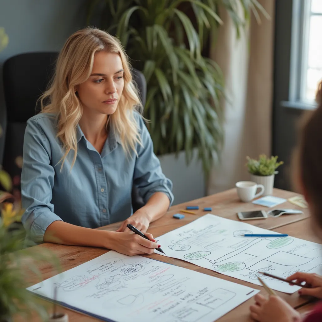 Transformation d'une personne en reconversion professionnelle