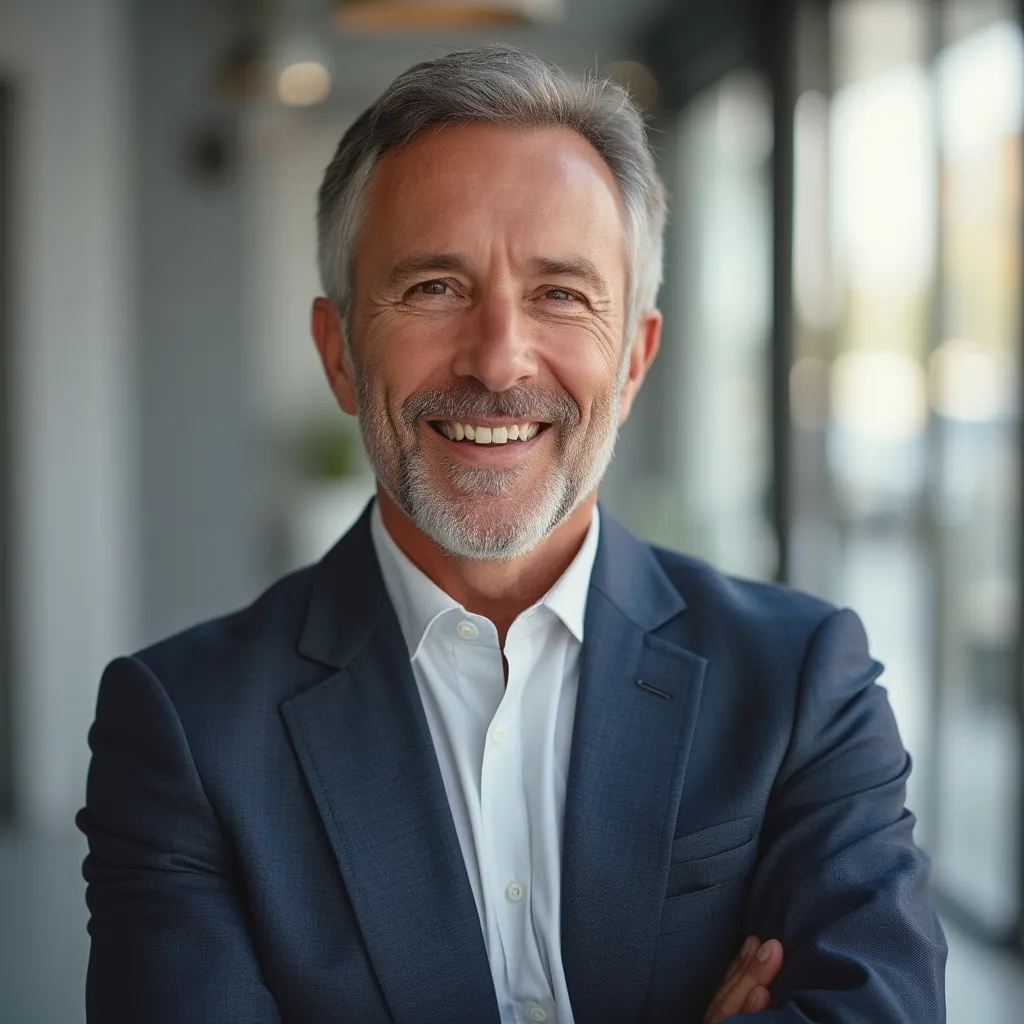 Portrait d'un client satisfait