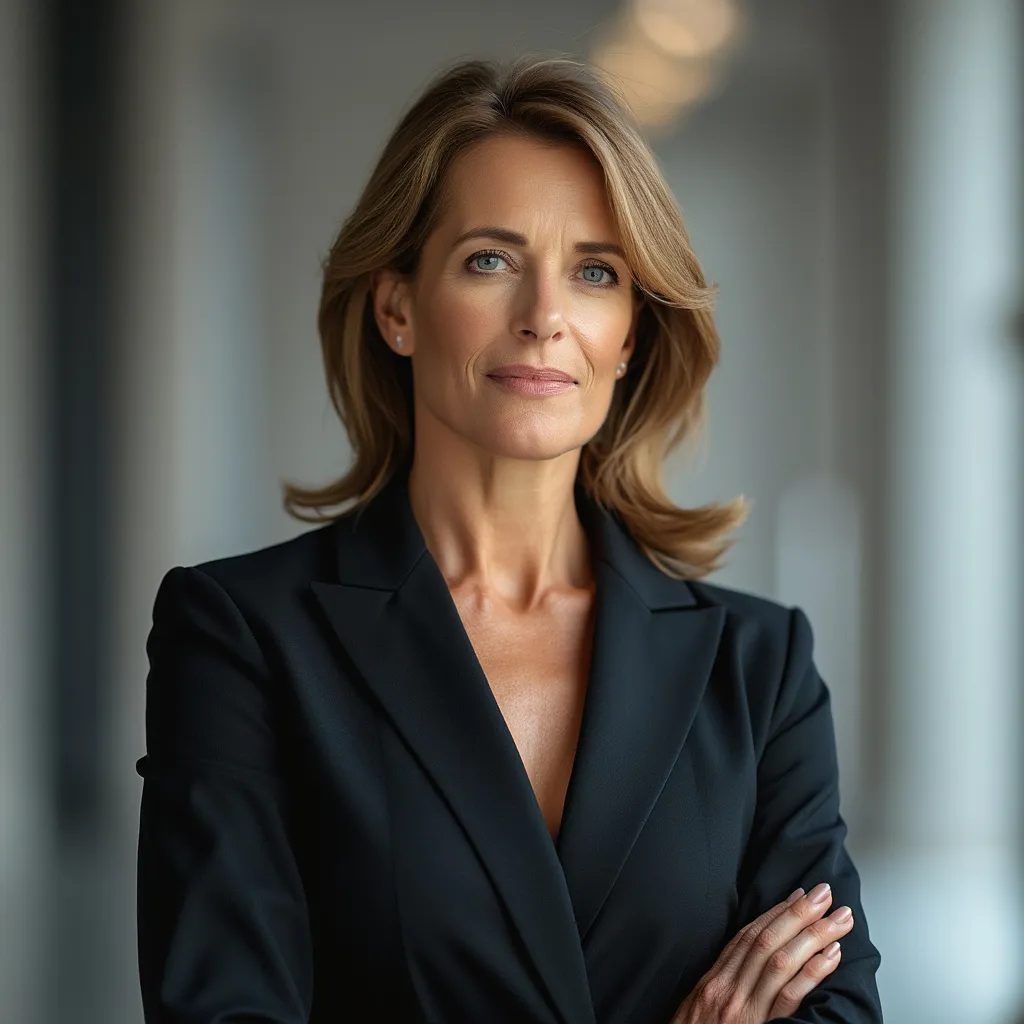 Portrait d'une cliente directrice